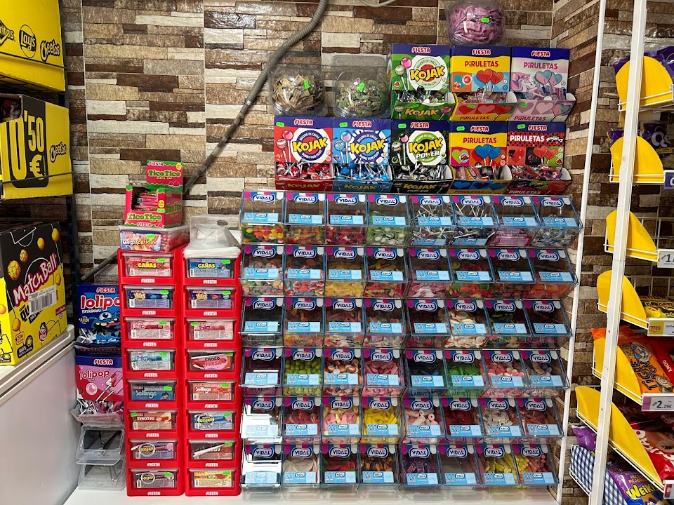 Expositor de snacks y chucherias